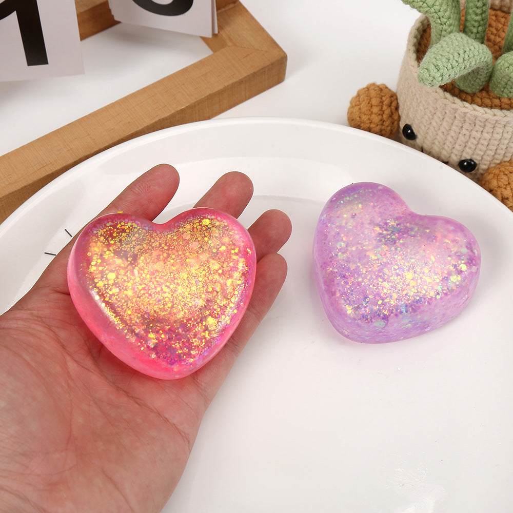 Jouet de compression mignon avec Malt Candy et Glitter Stress Relief Toy