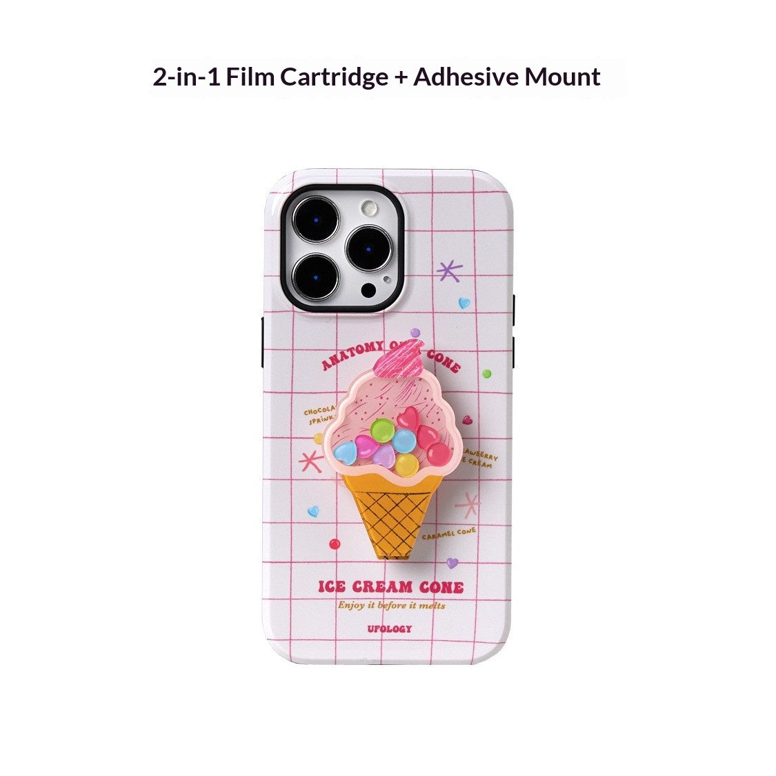 Cas de téléphone de crème glacée d'été