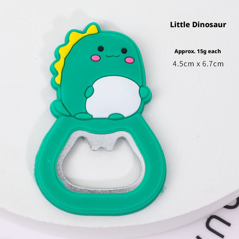 Ouvre-bouteille magnétique autocollant-Petite Dinosaure-1