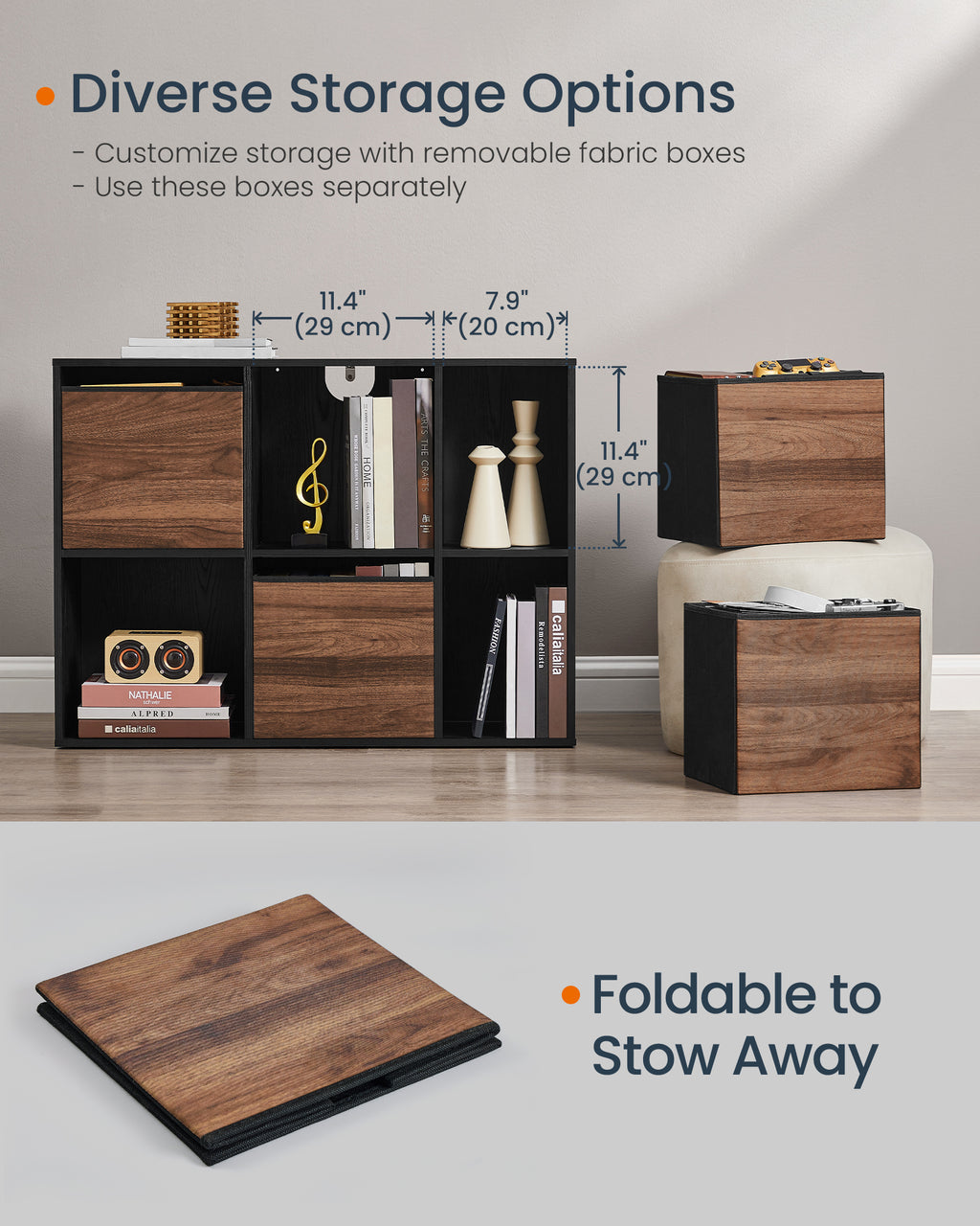 SONGMICS HOME Snapsemble Bookshelf