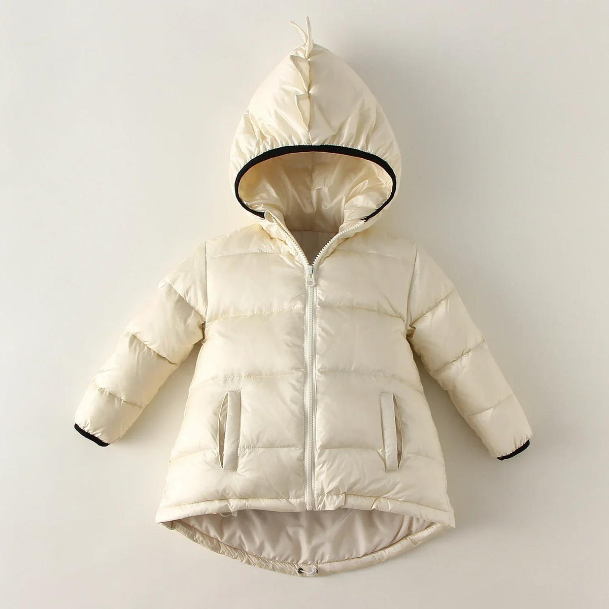Veste à capuche pour enfants Solid Color Down
