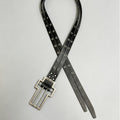 Ceinture de ceinture à double pince tendance tendance style punk