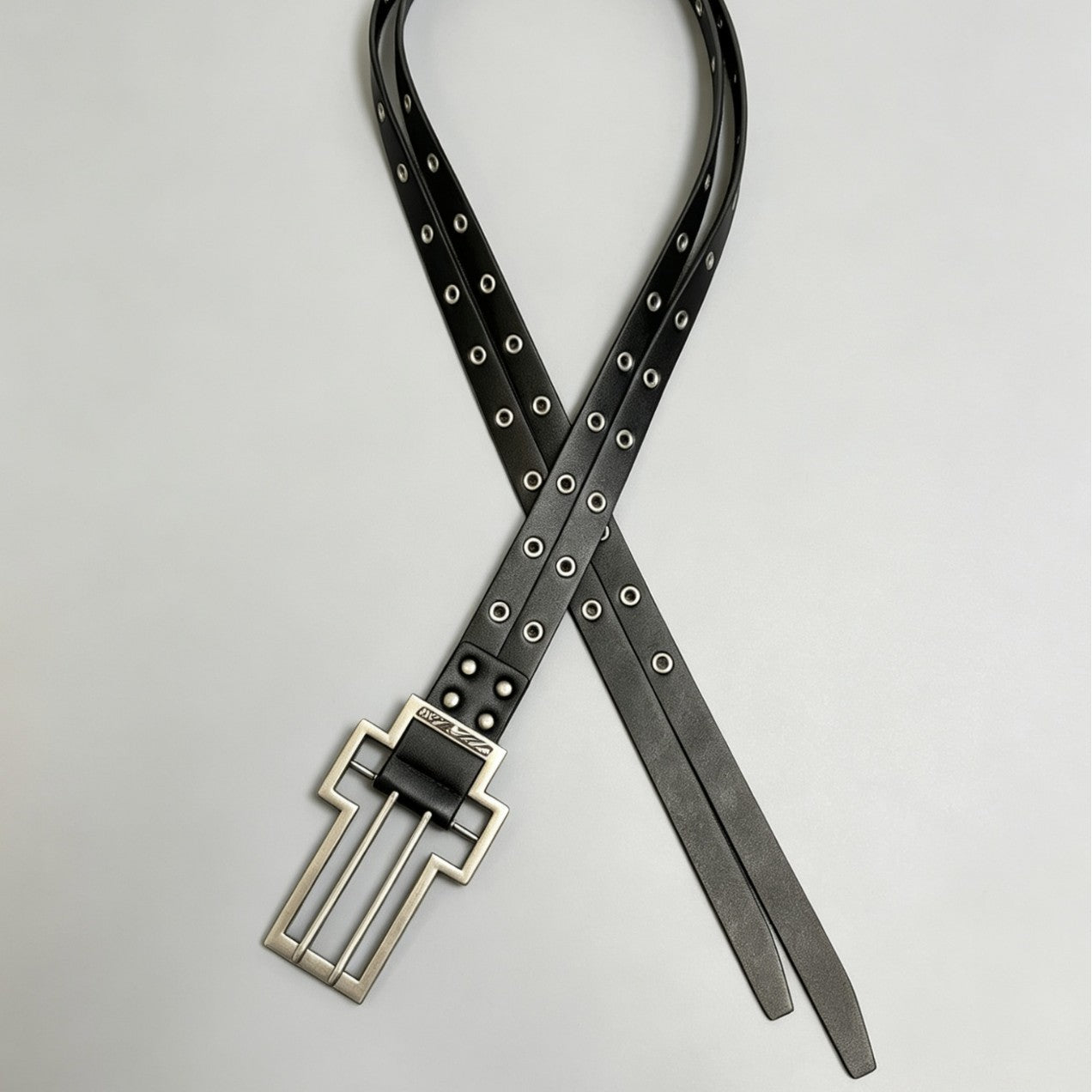 Ceinture de ceinture à double pince tendance tendance style punk