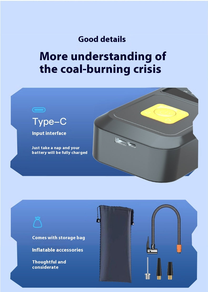 Véhicule Air Intelligent Digital Display Car Start Emergency Supply All-in-one Multi-functi