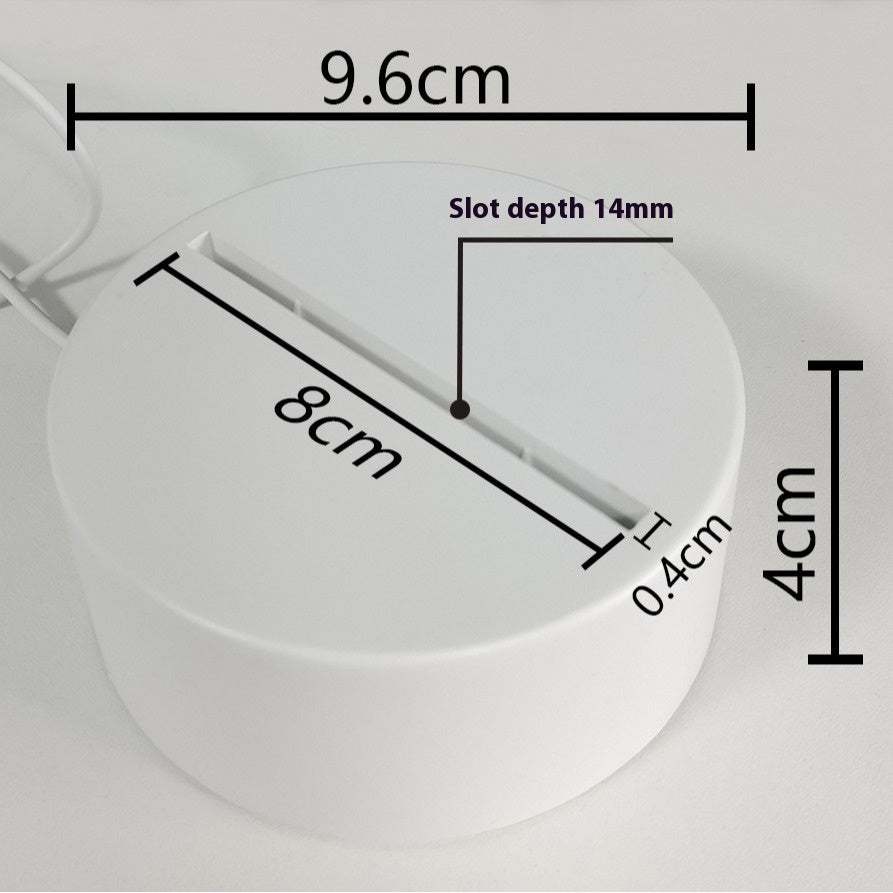 3Dd petite lampe de nuit LED lumière USB lumière ambiance lumineuse chambre