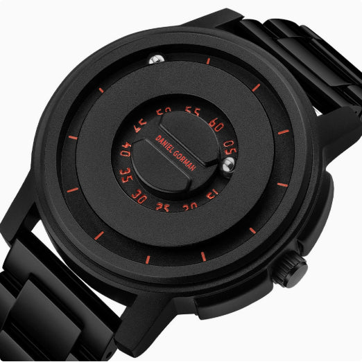 Marque Steel-band Sports Magnetic-levitation Silicone-ball Electronic Mens Watch