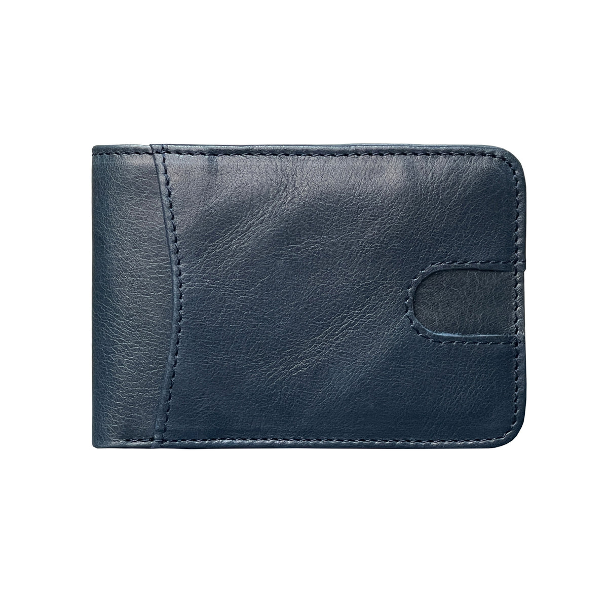 Oil-cracked leather card holder