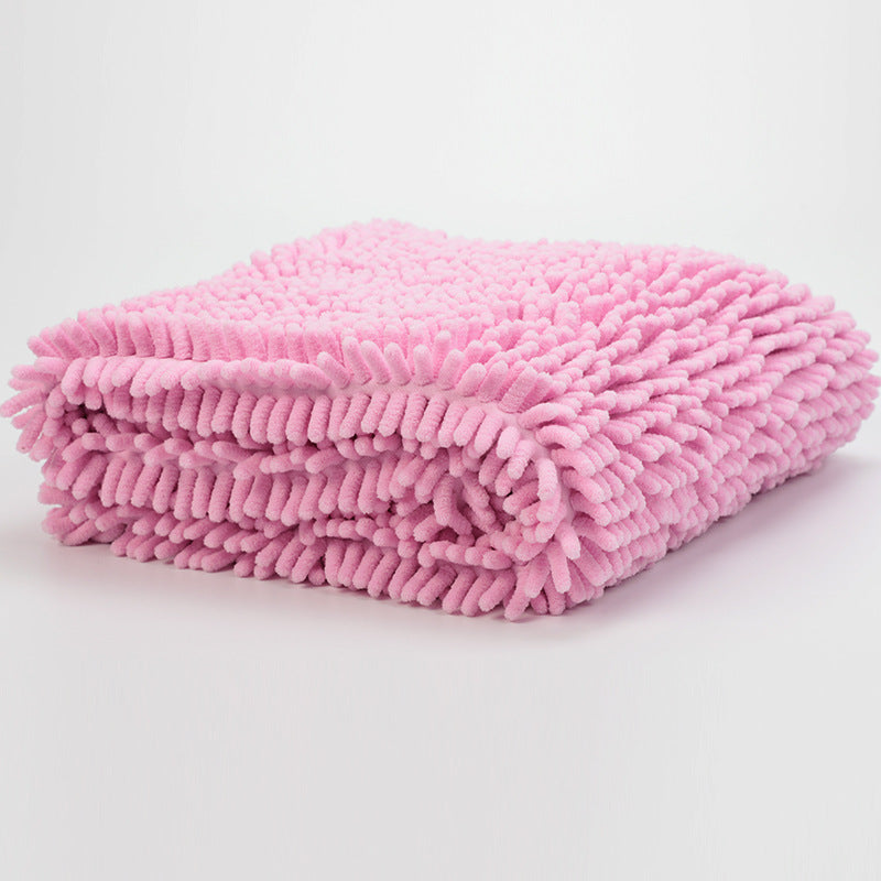 Serviette de ménage simple Chenille Pet absorbante