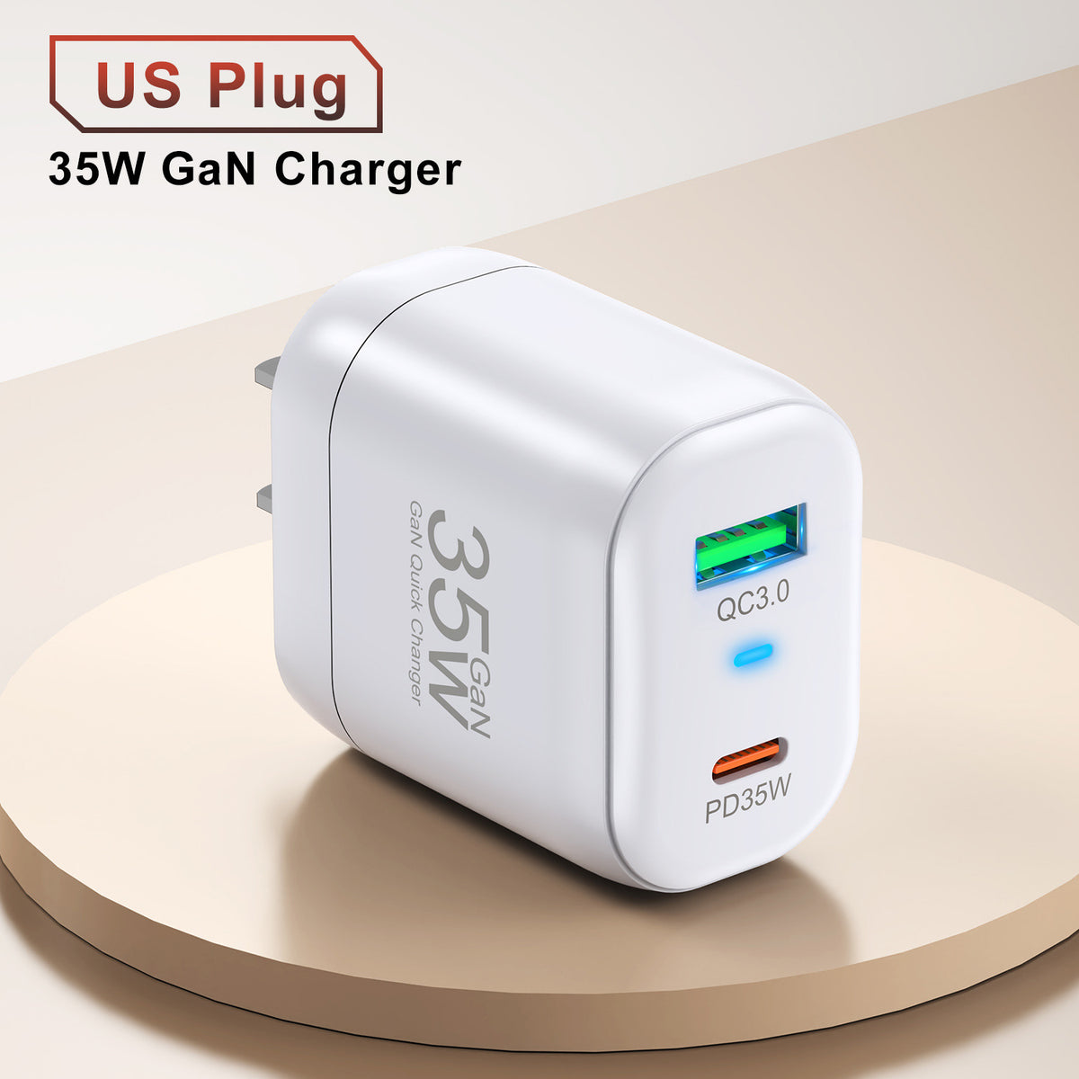 Chargeur Nitride Gallium 35W Charge rapide