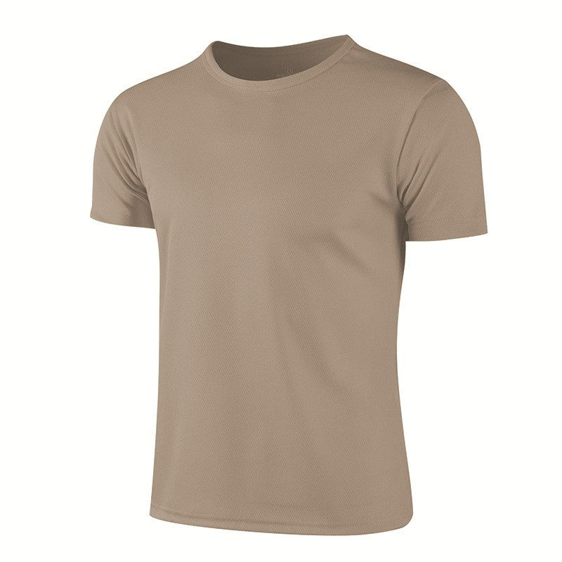 Hommes Col d'équipage Quick Dry manches courtes T Shirts Populaire Européen American Sports Plus Taille T