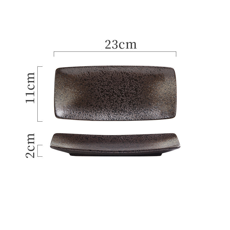 Plaques céramiques japonaises Sushi Dish Tableware Plateau Couverts