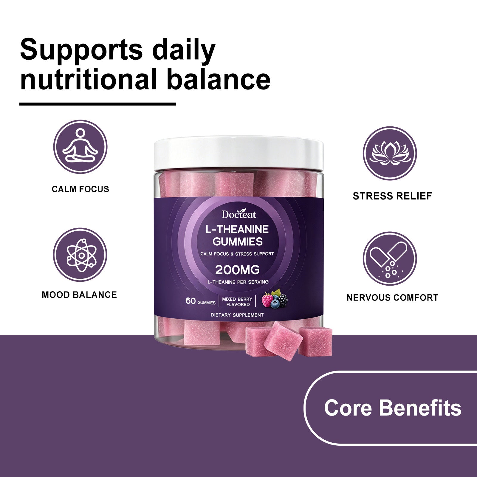 Améliorer la vitalité caring pour le corps et l'esprit Soft Candy