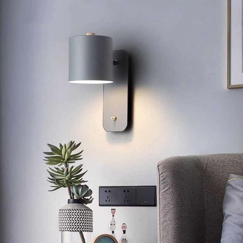 Chambre Bedside Macaron LED simple lampe murale