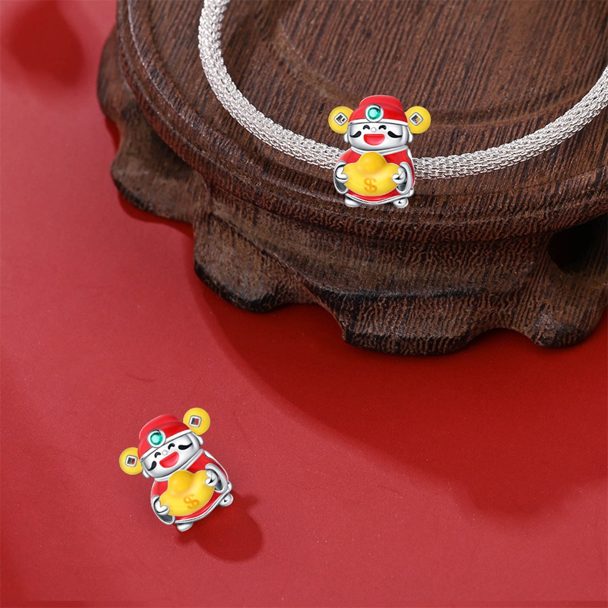 Bricolage Lucky Carp Copper Perle Pendentif Bracelet Accessoires