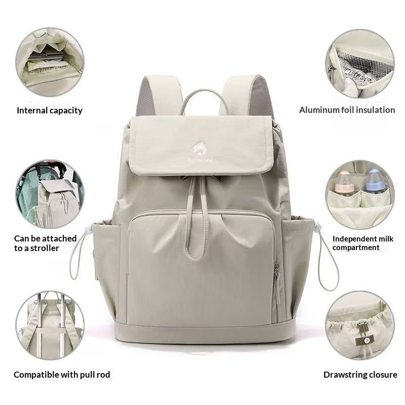 Sac à dos Mommy de grande capacité Multi-fonctionnel étanche