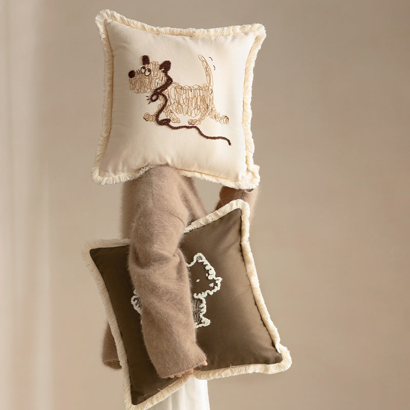 Homestay-style Canapé Salon Toile de coton Oreillers jet