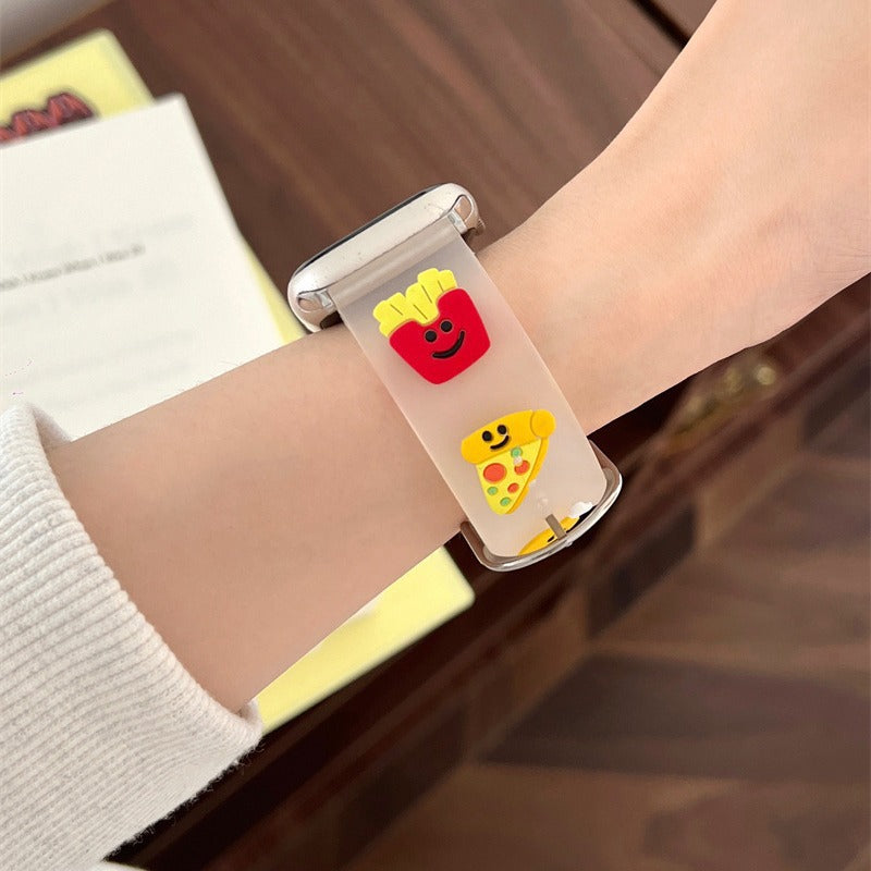 Cute Cartoon Silicone Breathable Bracelet de montre