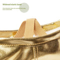 Chaussures de danse d'or et d'argent en cuir PU doux-soled