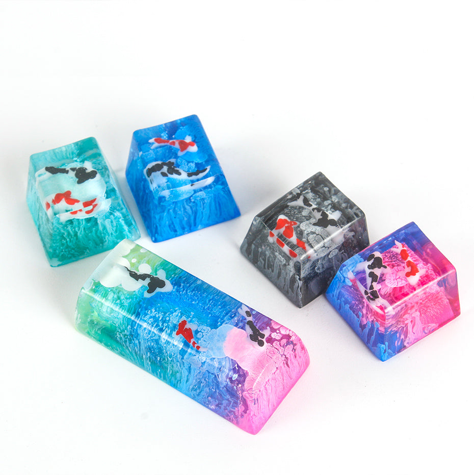 Captures de clés en résine Koi pour interrupteur Cherry Mx
