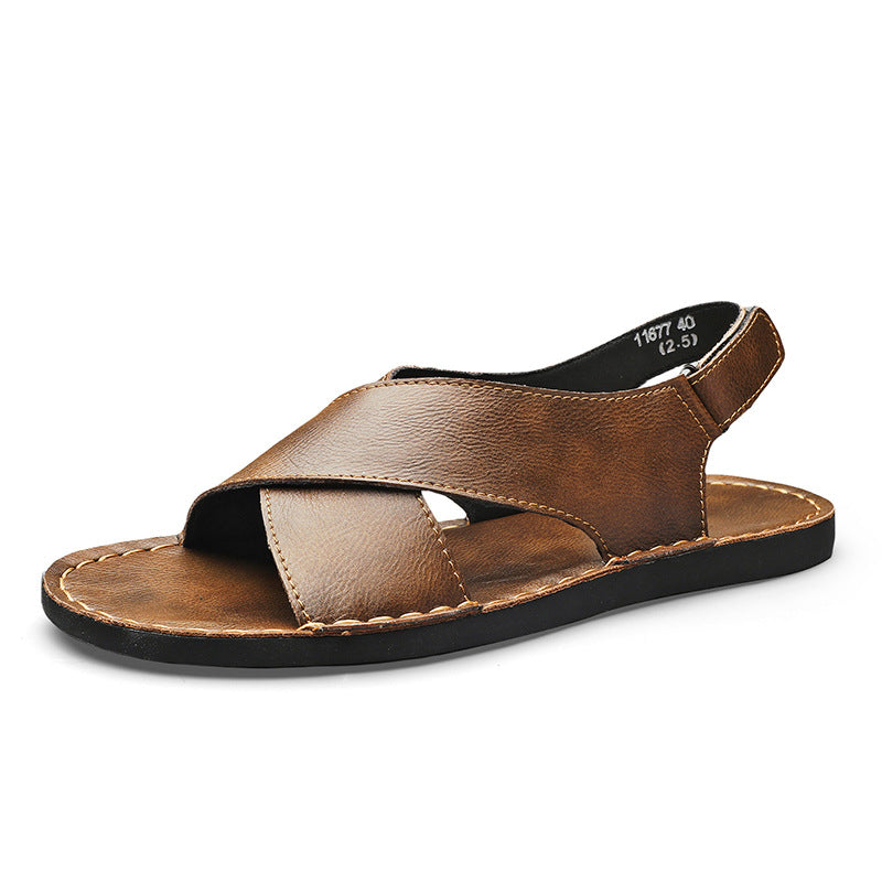 Sandales de sole cousues à la main pour le commerce extérieur de plus grande taille