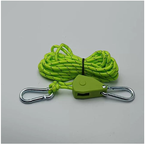 Tente de poulie réfléchissante ensemble-vert-polypropylène + plastique + fer galvanisé-1 pièce