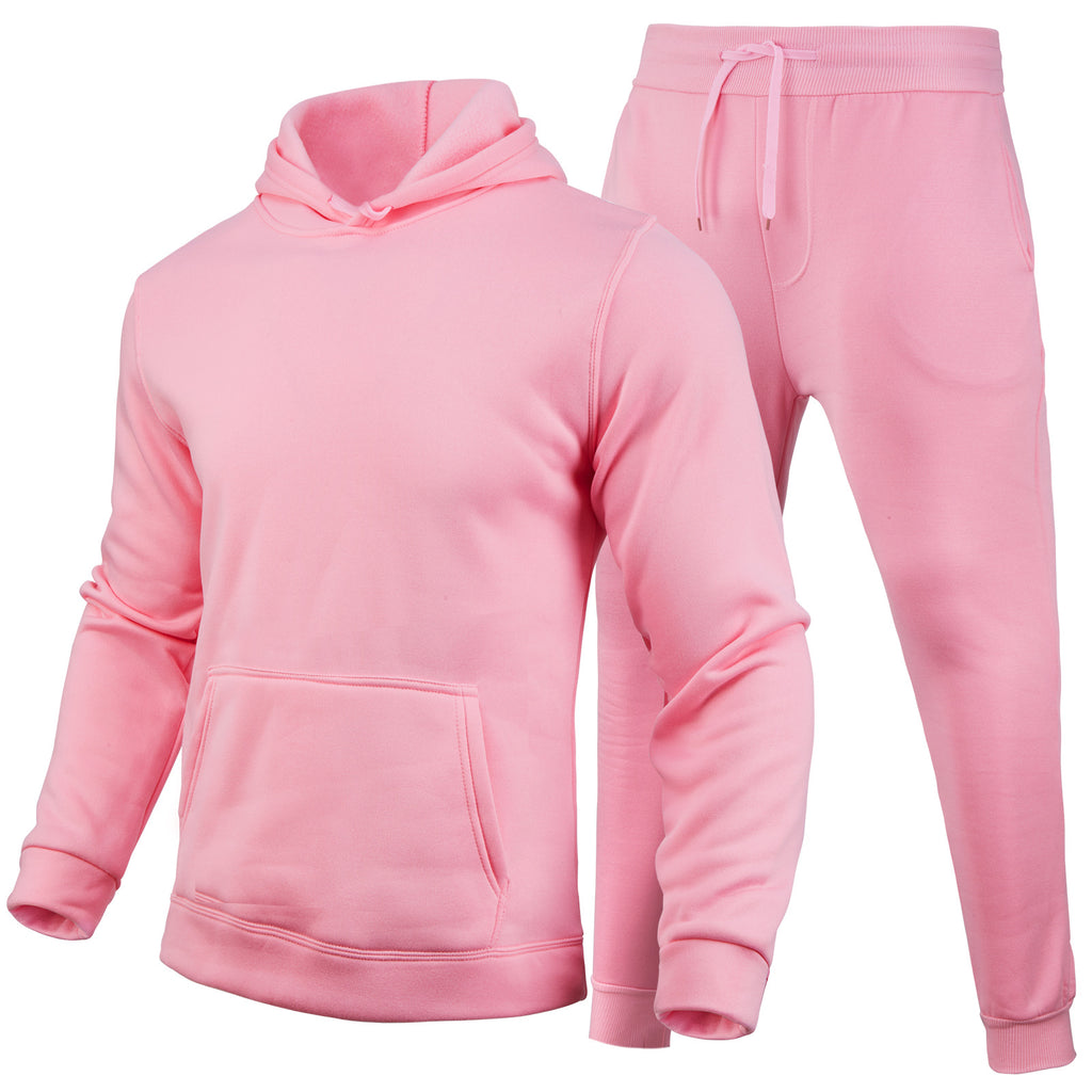 Slim-fit Ensemble de hoodie de couleur solide Urban Casual
