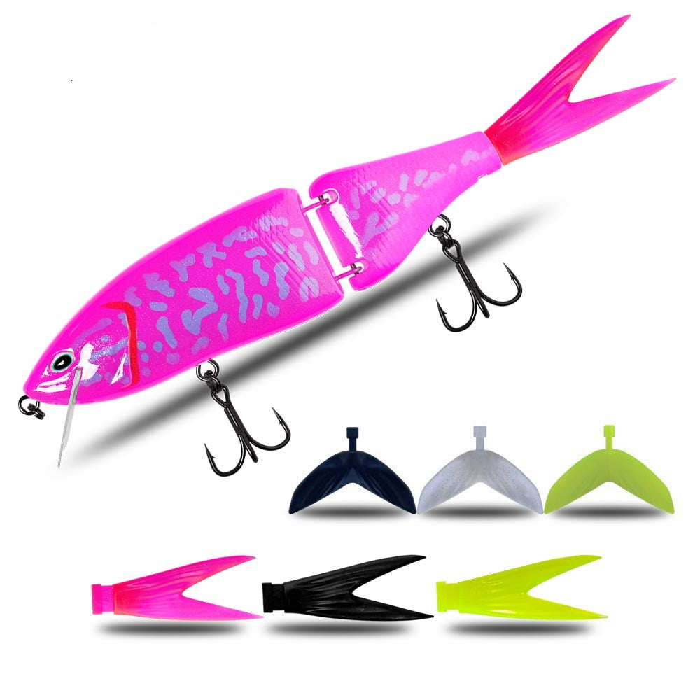 Luya flottant plusieurs sections Baignade Bait Brut Bait Hard Bait Basse Bâton de chien