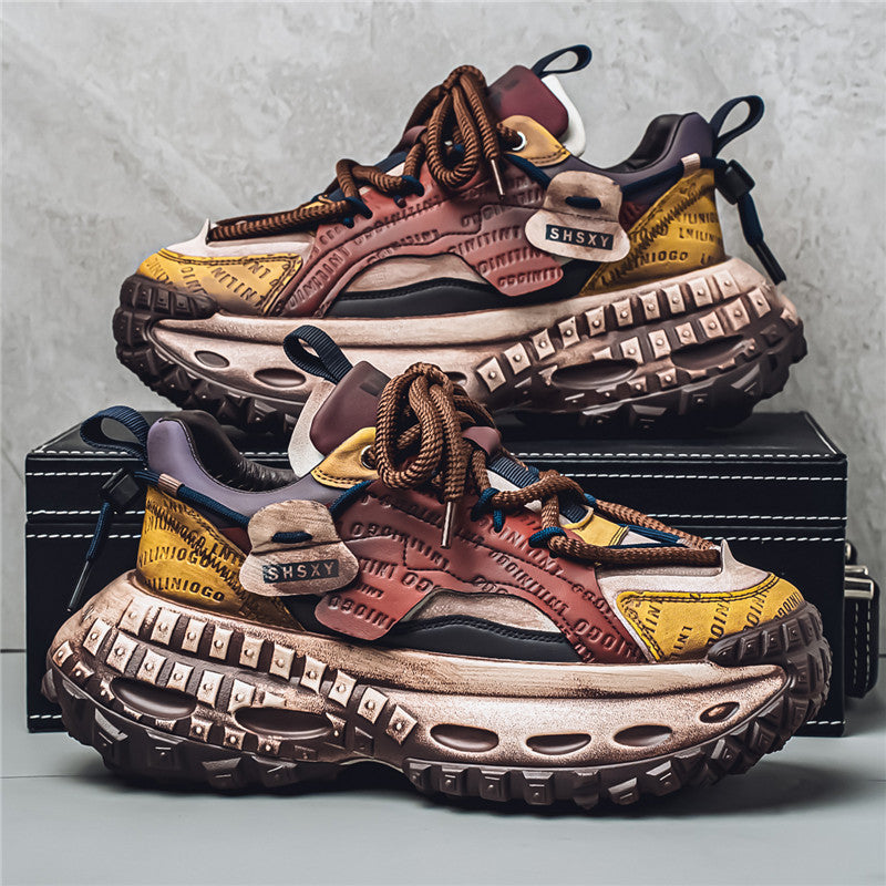 Men's increasingly chunky casual shoes