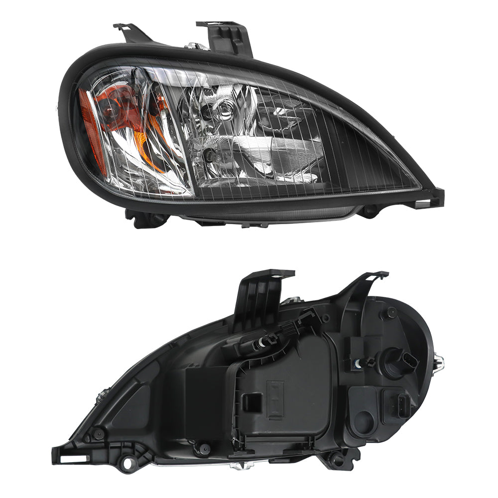 Assemblage des phares halogènes noirs compatible avec Freightliner Columbia2004-2017 Paire