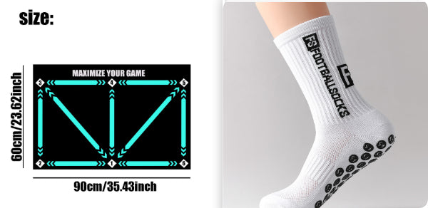 Chaussettes de sport homme avec adhésif Nylon Dot pour poignée antidérapante