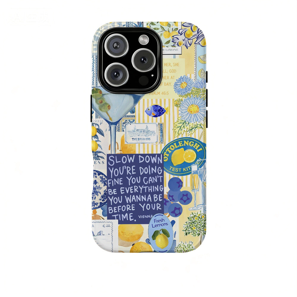 Lemon Series 2-en-1 Étui de téléphone pour film