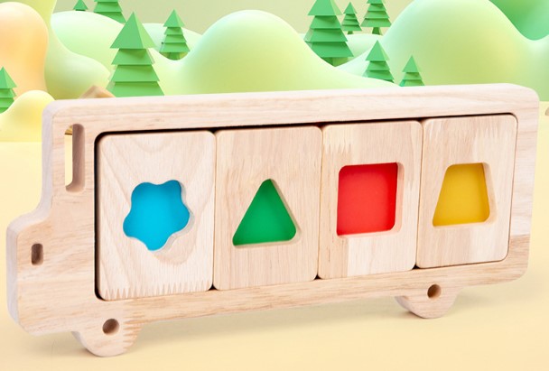 Éducation précoce Géométrie Puzzle tridimensionnel Cognition couleur bébé