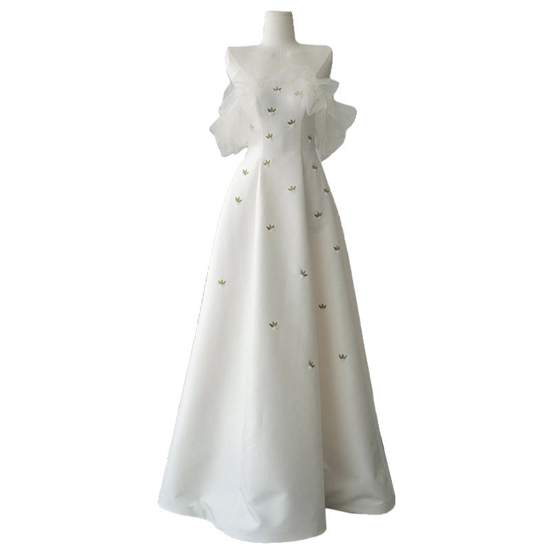 Mousseline Élégant haut de gamme style forêt Gown soirée