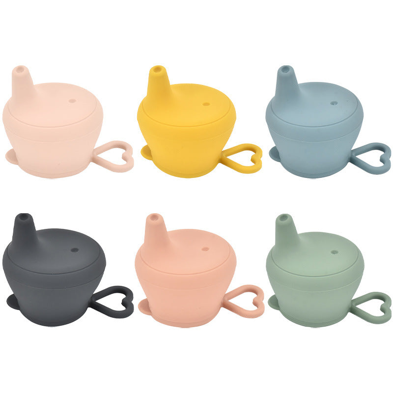 Baby Silicone Cup Lid Splash-proof Cover Fooding Cup Lid est libre de BPA