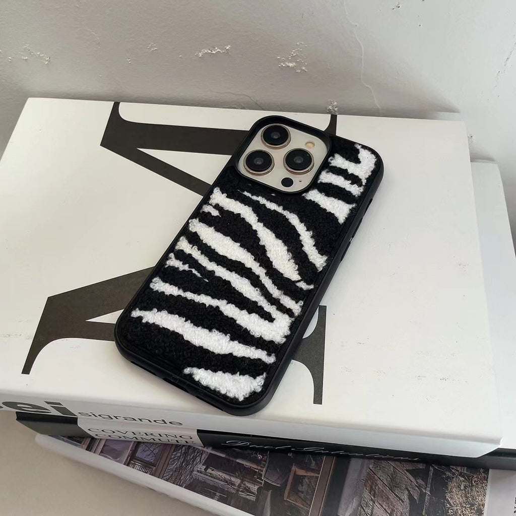Japon Coréen en peluche d'hiver Broderie Sun Flower Soft Case IPhone