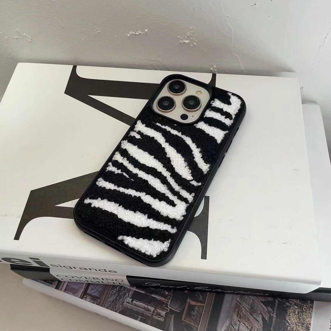 Japon Coréen en peluche d'hiver Broderie Sun Flower Soft Case IPhone