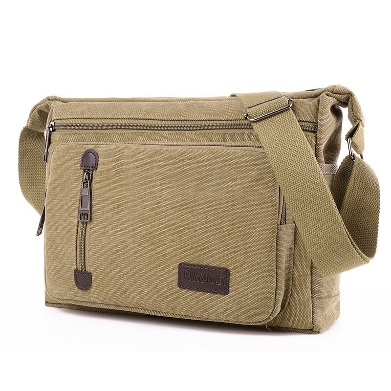 Sac à épaule pour hommes horizontal à bloc de couleur