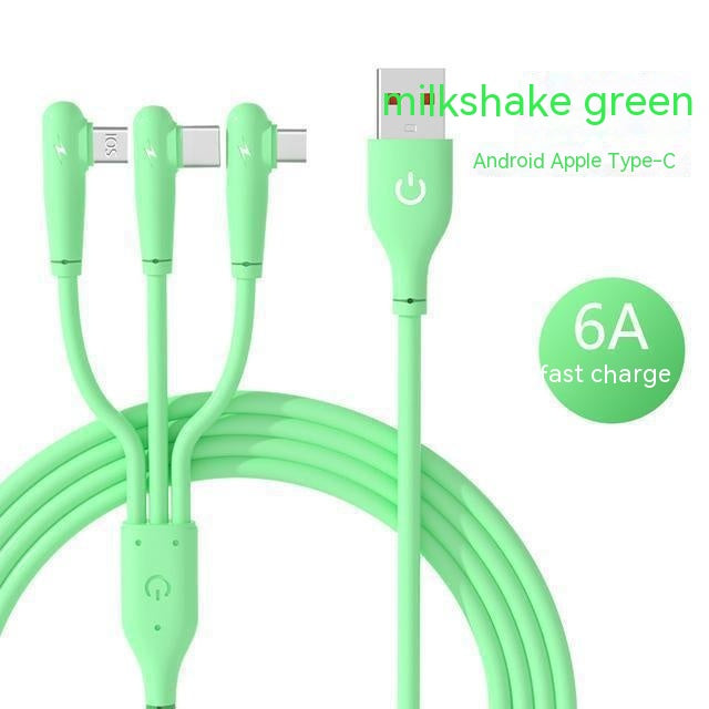 6A Câble de données Elbow à charge ultrarapide