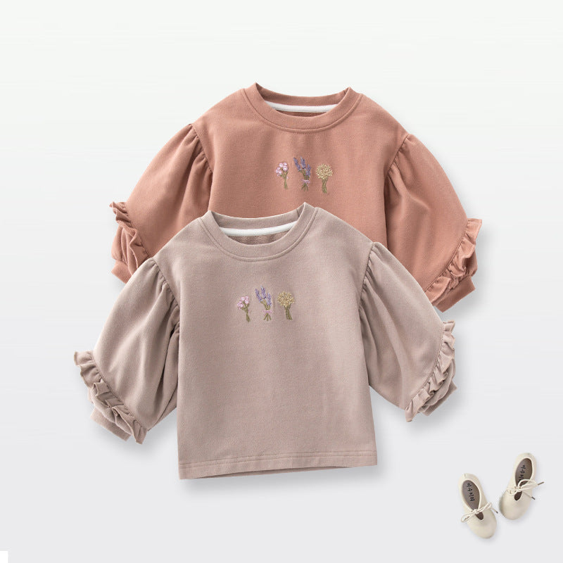 Bébé Automne Vêtements Sweatshirt Bell Sleeve Loose