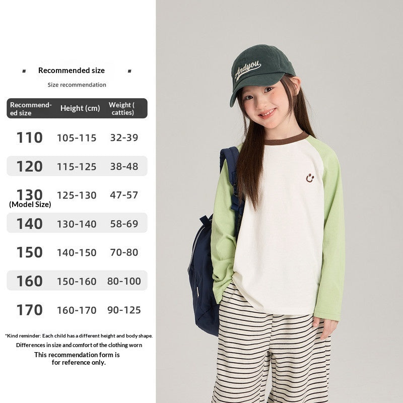 Top de coton élégant pour les petites filles