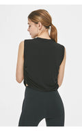 Été Femmes Sports Yoga Tank Top Nylon Fitness Yoga Top