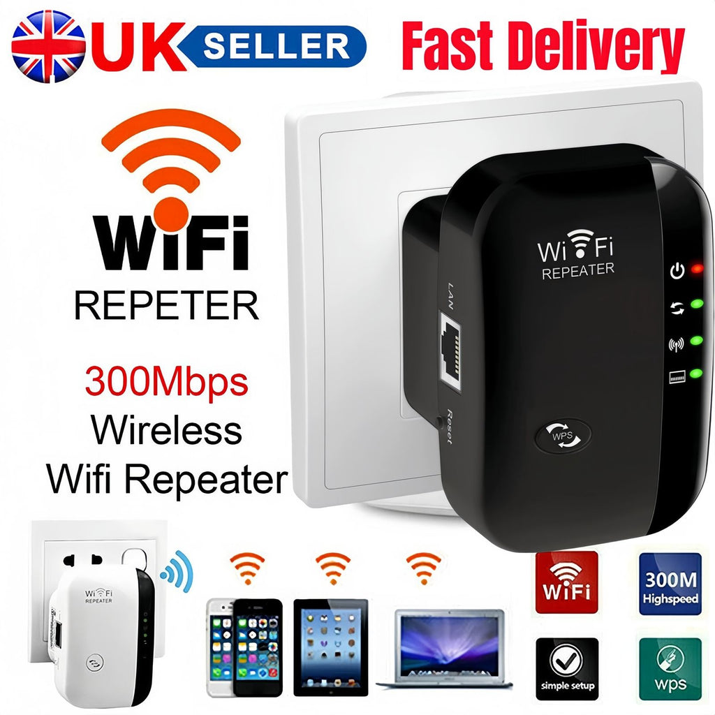 Amplificateur de signal sans fil de répéteur Wifi Enhancer réseau étendu EU US Home Router 300m T