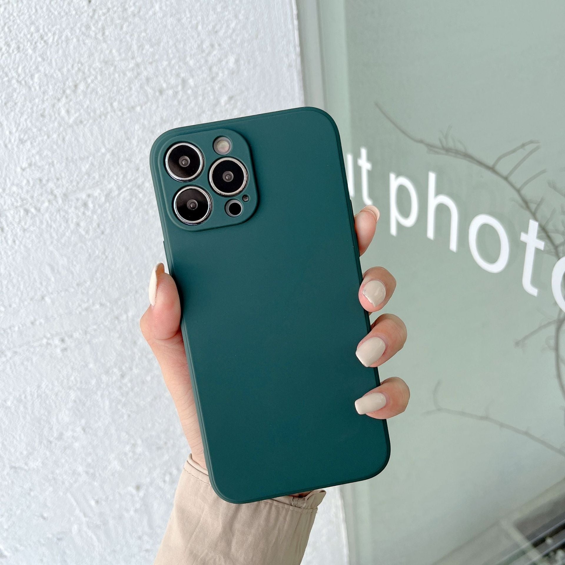 Fine trou Matte TPU Bord droit Couverture de protection