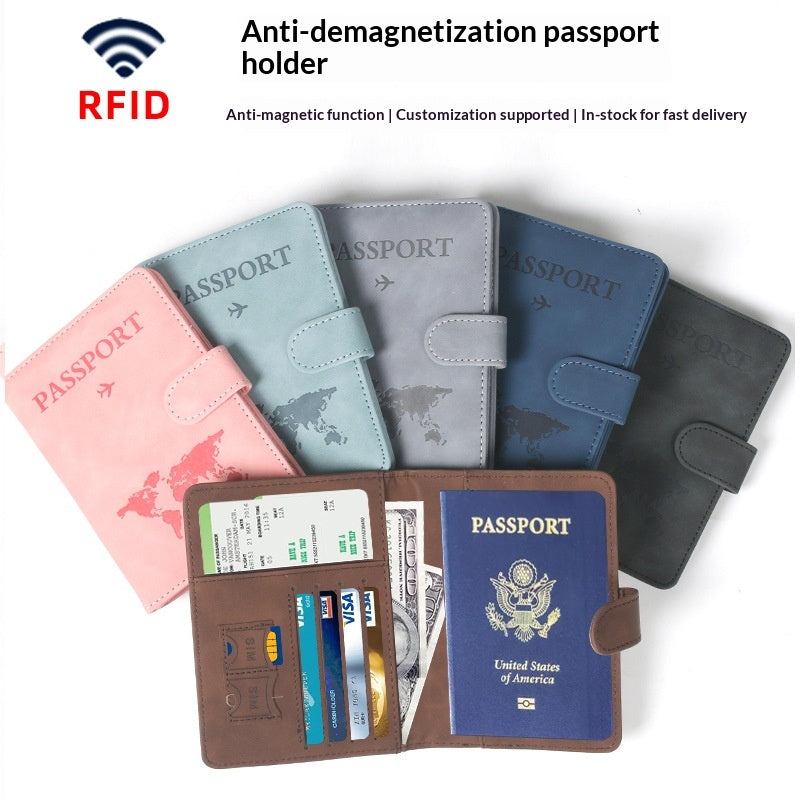 Carte de l'étui en cuir Porte-passeport Porte-cartes International Sac Organisateur