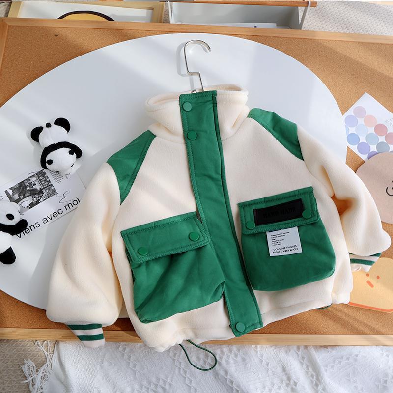 Pois polaires pour enfants et manteau épais