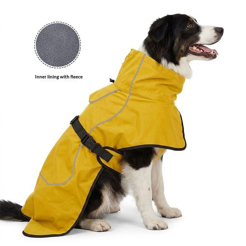 Vêtements de chien d'hiver Fleece-lined Warm Windbreaker