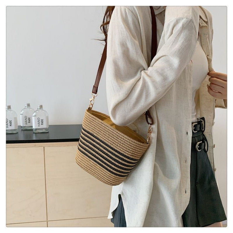 Sac à croix de vacances tissé élégant et polyvalent