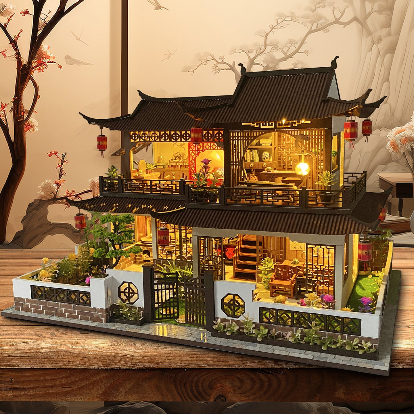 Maquette à construire – scène architecturale en briques