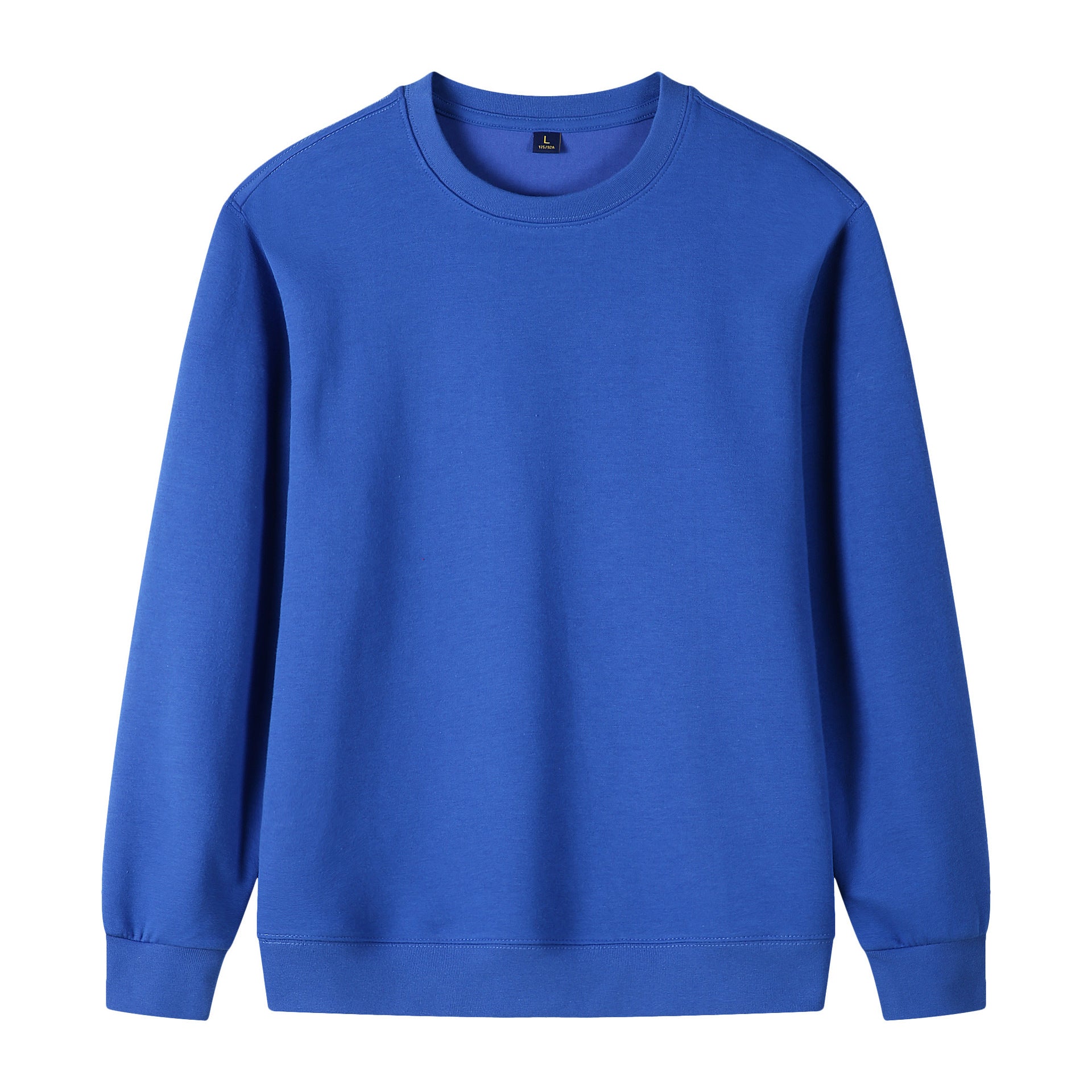 320g Epaule droite Pure coton Automne Manche longue Col rond Sweatshirt Cu