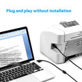USB Printer Cable Black Pure Copper Square Port High Speed 20 Data Wire